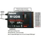 Radio link R12DS 2.4G 12CH Empfänger FHSS DSSS Spread Spectrum Dual Antenna Empfänger